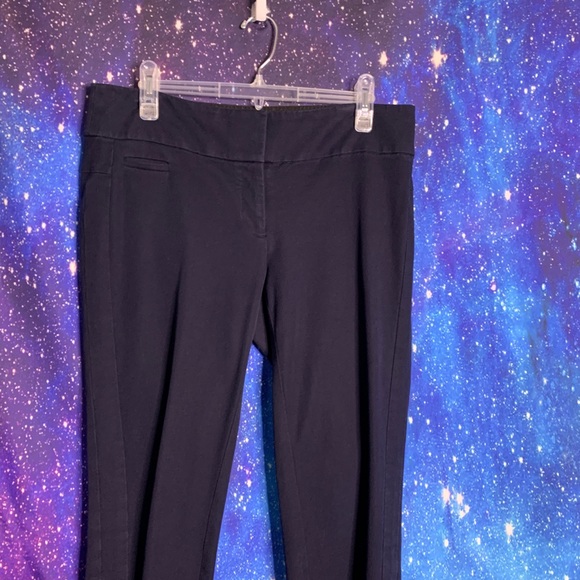 Loft- Marisa Straight Navy Blue Pants size 8 - Picture 2 of 10